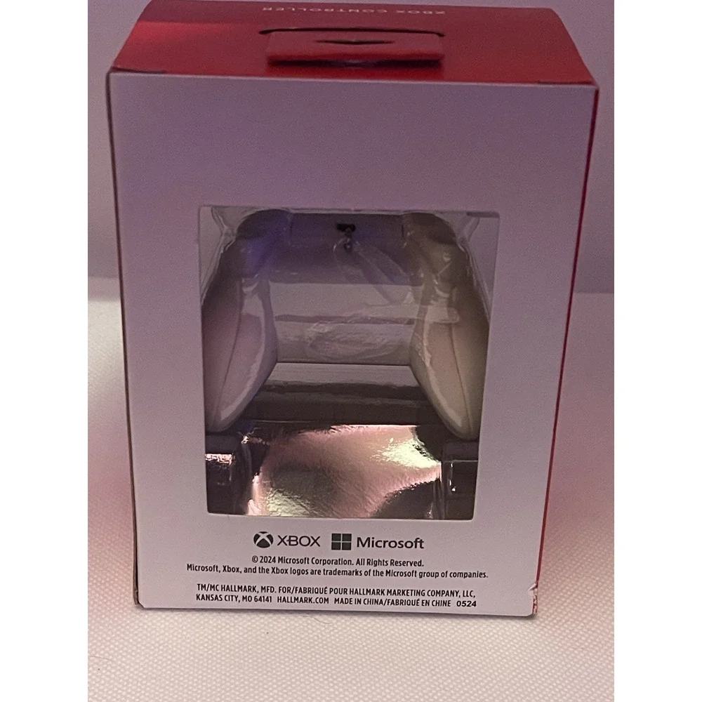 New Hallmark 2024‎ White Xbox Video Game Controller Christmas Ornament
